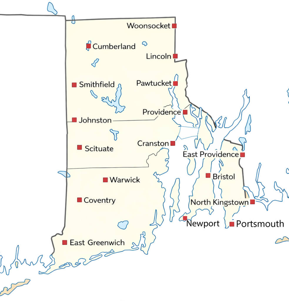Rhode Island map